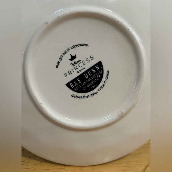 Rae Dunn Disney Princess Collection Cinderella Ceramic Mug And Saucer - Picture 8 of 8